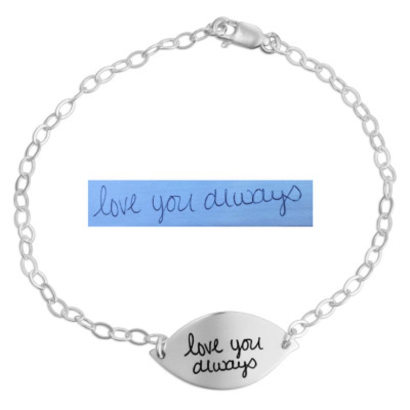 Sweet Petal Handwriting Bracelet