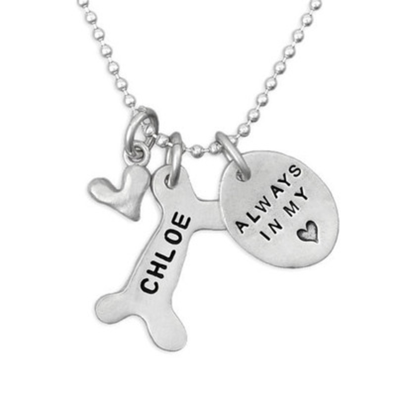 Always In My Heart Pet Memorial Necklace