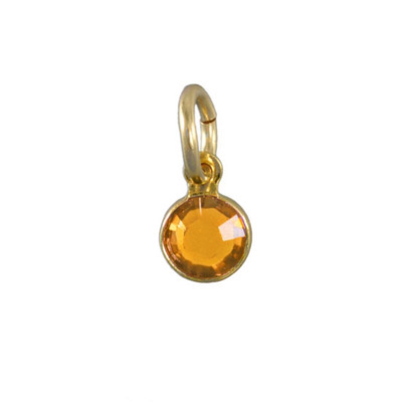 Classic Swarovski Birthstone in Gold- November