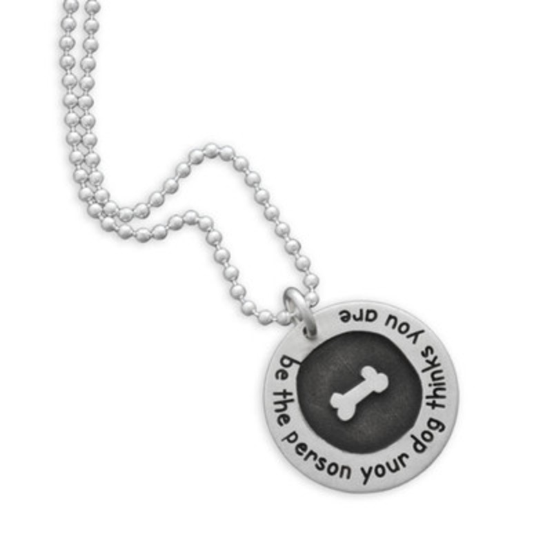 Etched Forever Love Bone Necklace