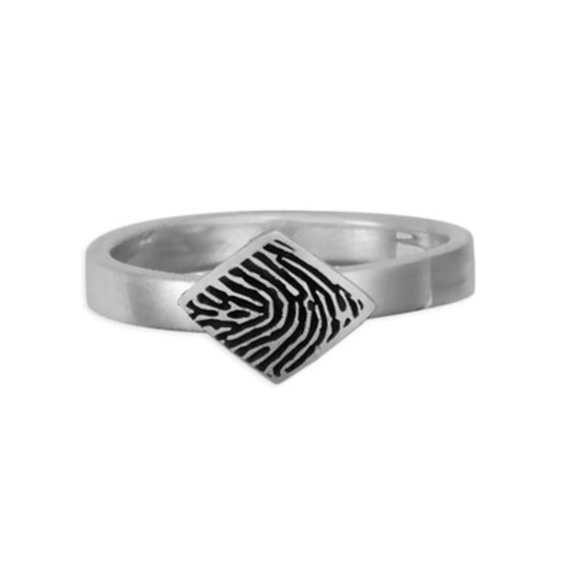 Fingerprint Ring Diamond
