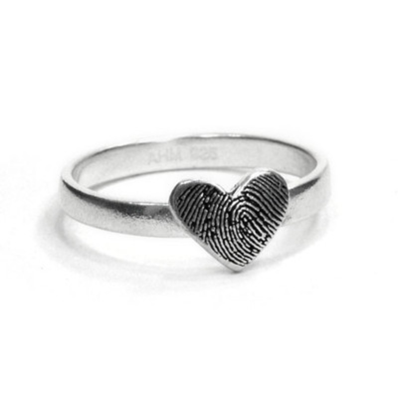 Fingerprint Ring Heart