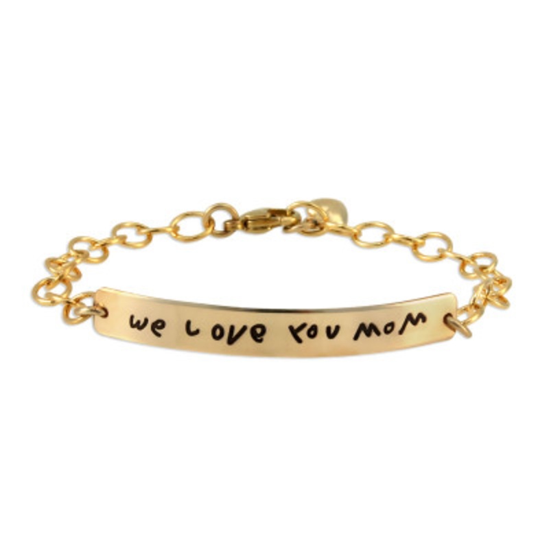 Handwriting ID Bracelet in Gold