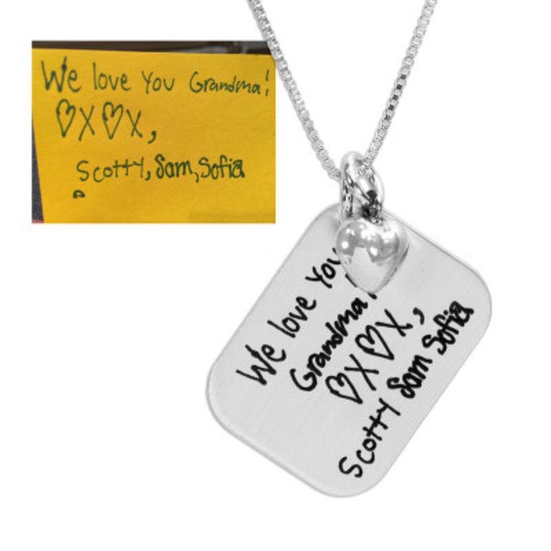 Handwriting Love Letter Necklace