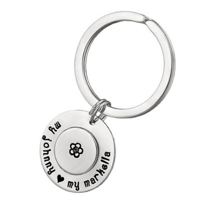 Large Double Disc Key Ring