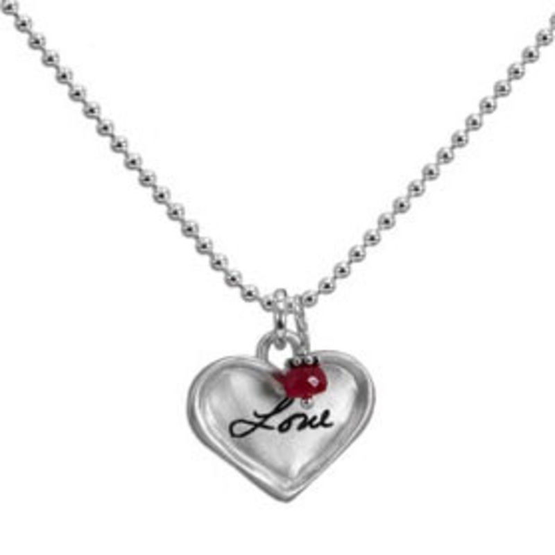 Sculpted Raised Edge Small Heart