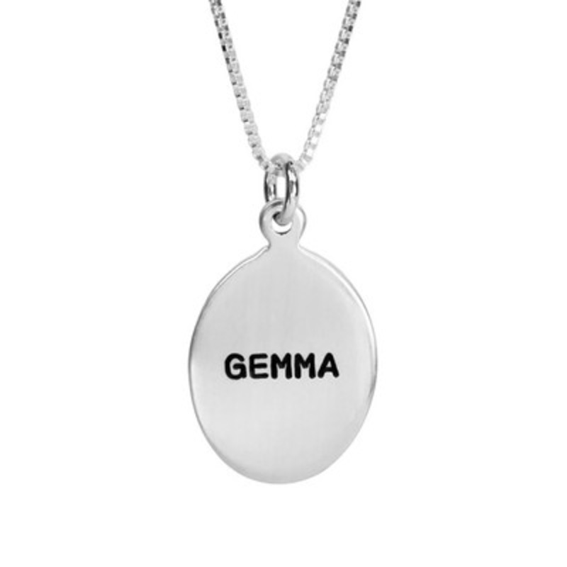 Shiny Oval Love 1 Necklace