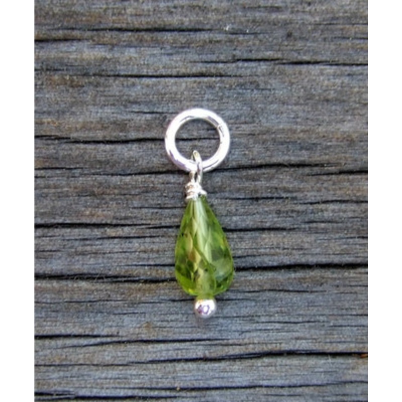 Small Peridot Briolette (Aug)