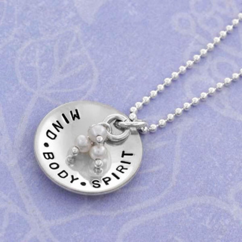 Sterling Cupped Disc with Stone Cluster