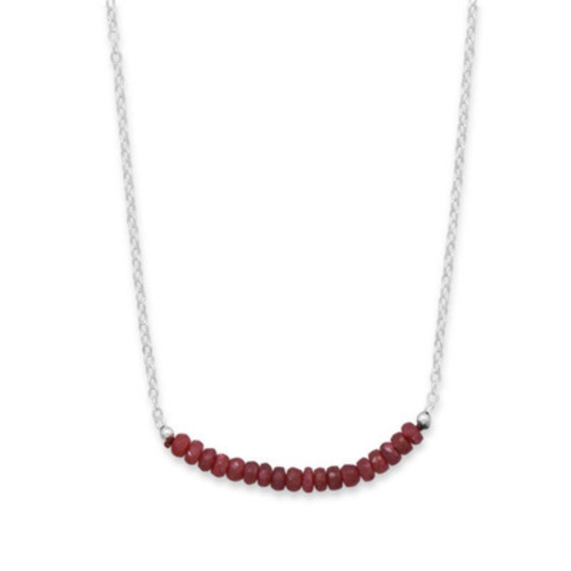 String of Birthstones Necklace