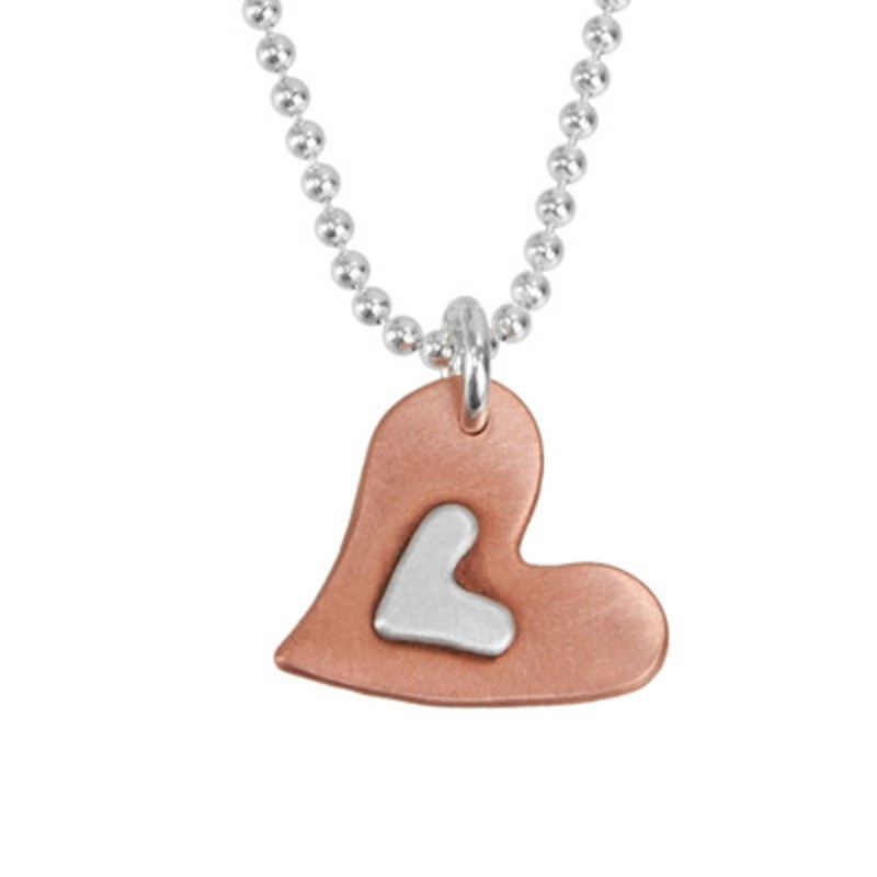 Subtle Devotion Heart Necklace