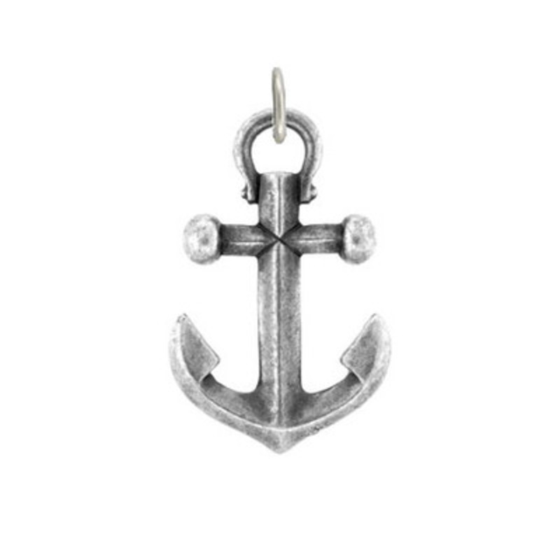 Anchor Charm in Pewter