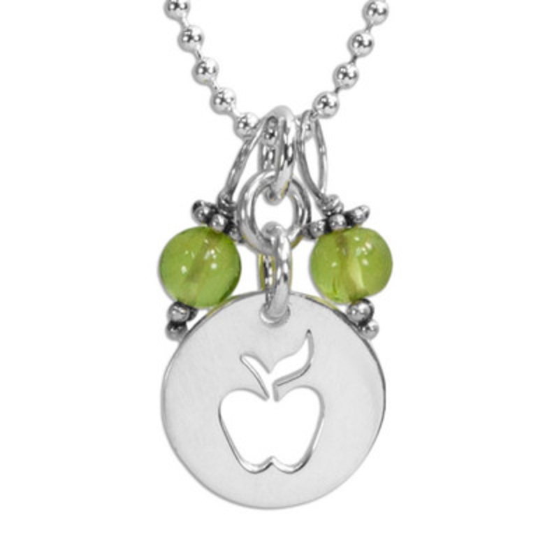 Apple and Peridot Necklace