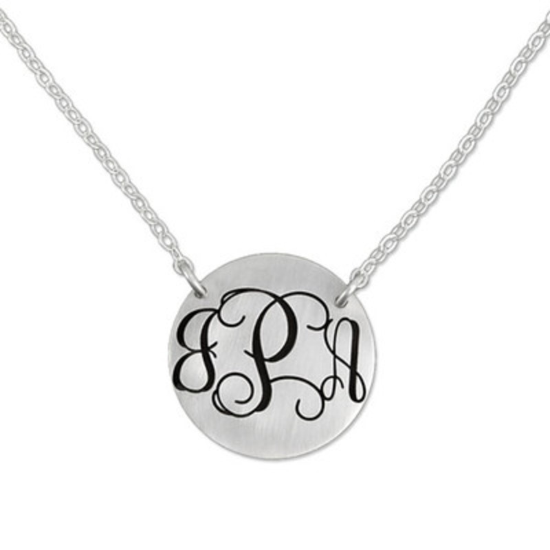 Classic Script Monogram Necklace