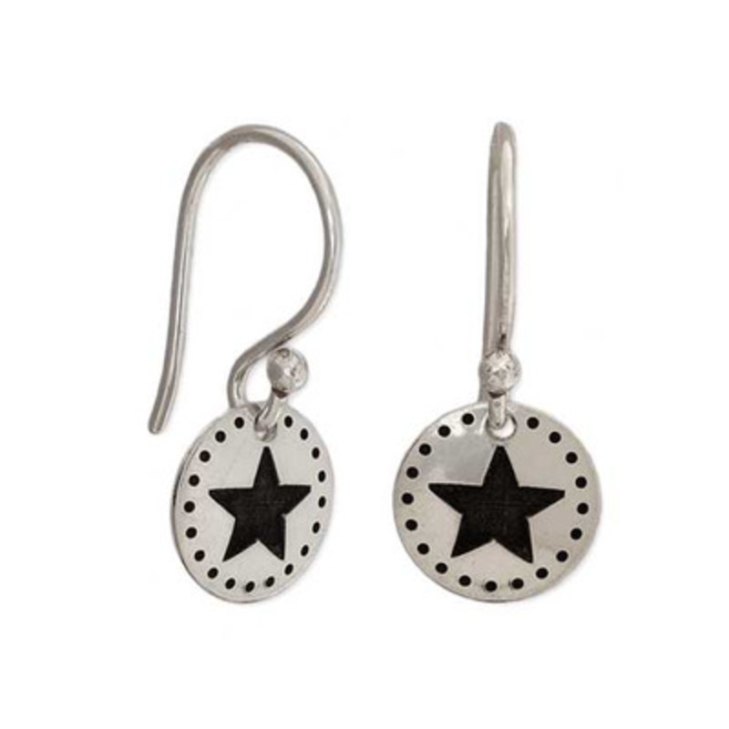Dotted Star Earrings