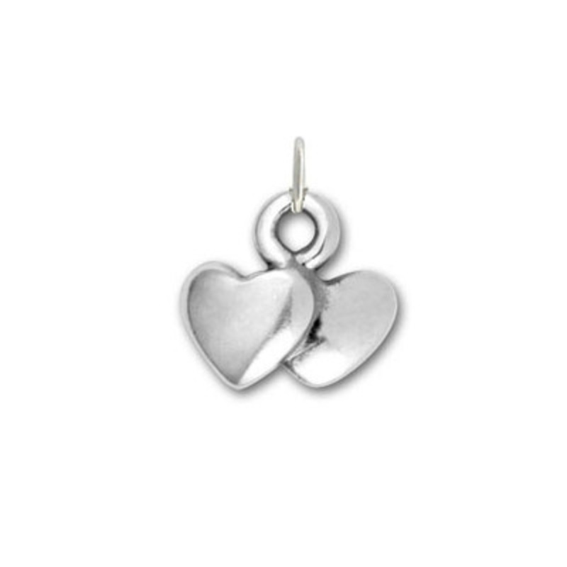 Double Heart Charm