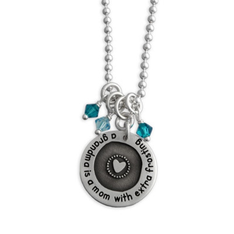 Etched Grandma Forever Love Necklace