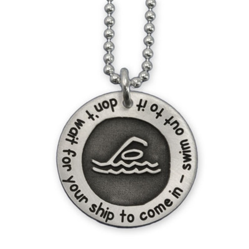 Etched Swim Necklace