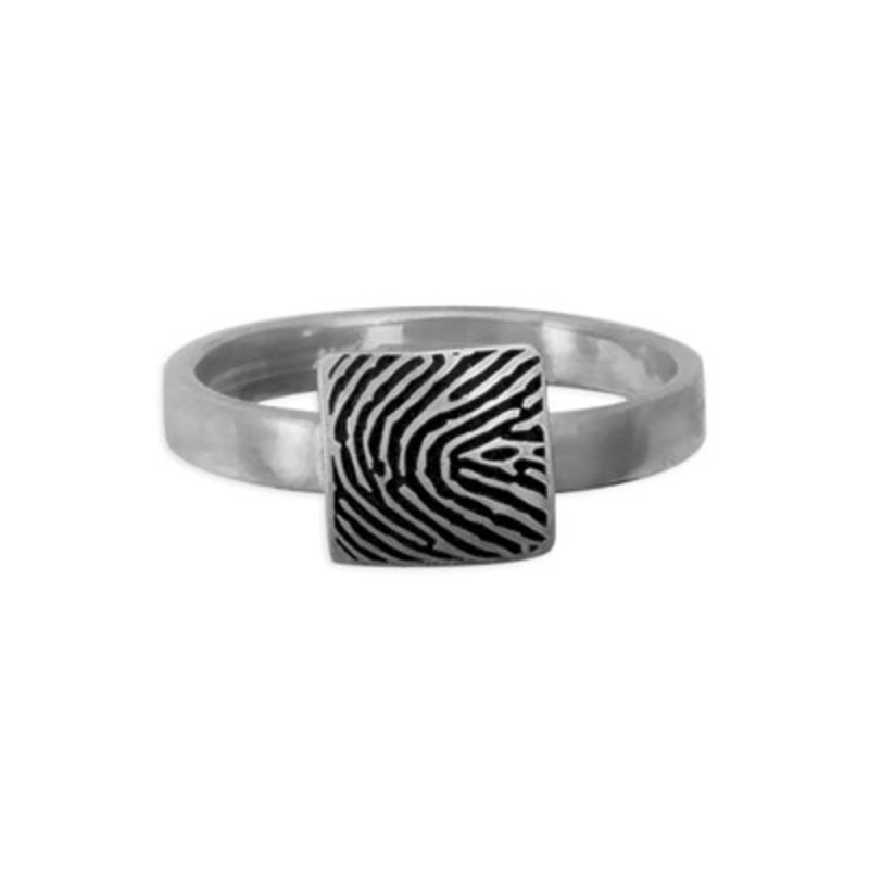 Fingerprint Ring Square