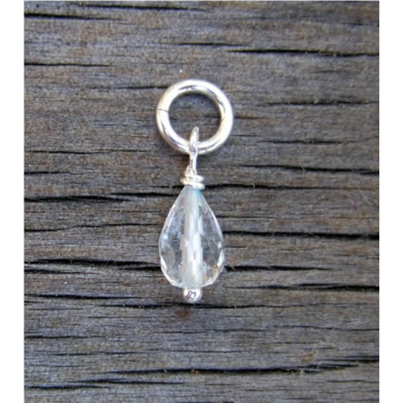 Genuine Aquamarine Briolette (March)