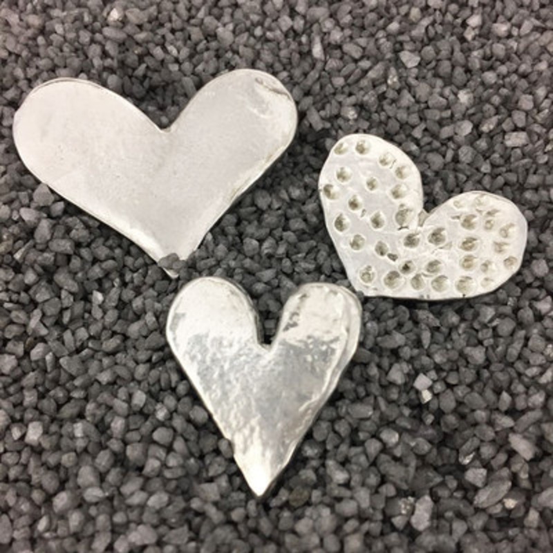 Handmade Heart Magnets – Set of 3