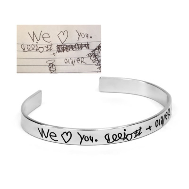 Handwriting Cuff Bracelet