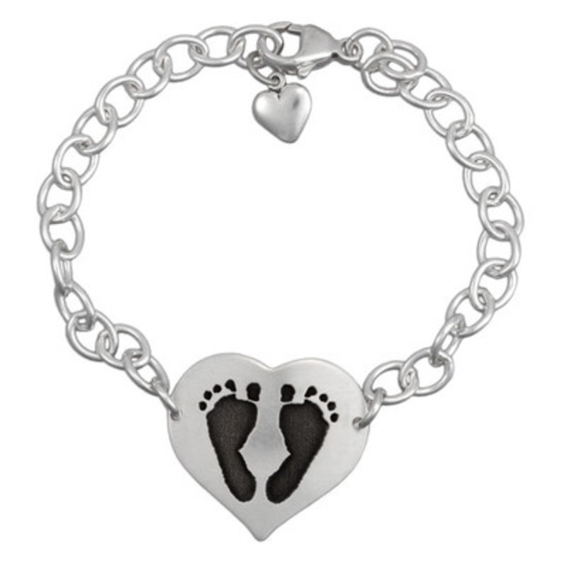 Heart Footprints Bracelet