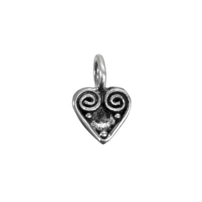 Heart Swirl Charm