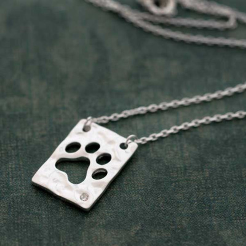 Paw Cutout Necklace
