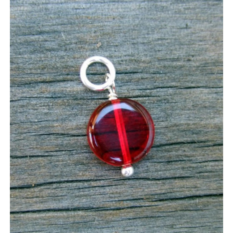 Ruby Coin Bead (July)