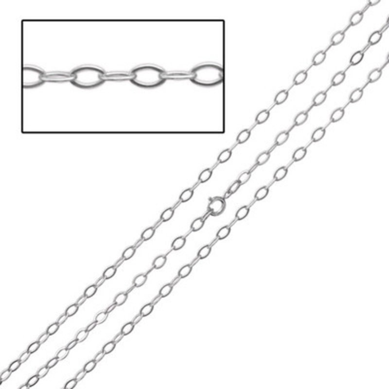 Sterling Flat Cable Chain
