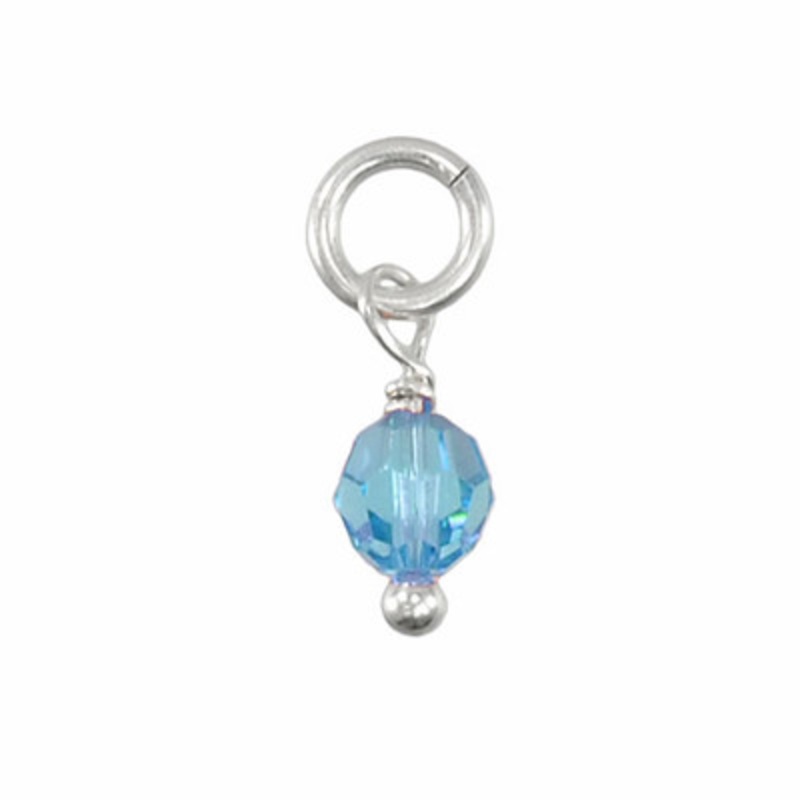 Swarovski Crystal Round Birthstone – March
