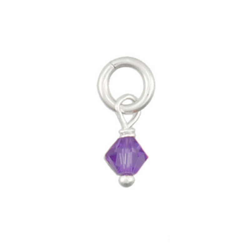 Swarovski Crystal Tapered Birthstone – February