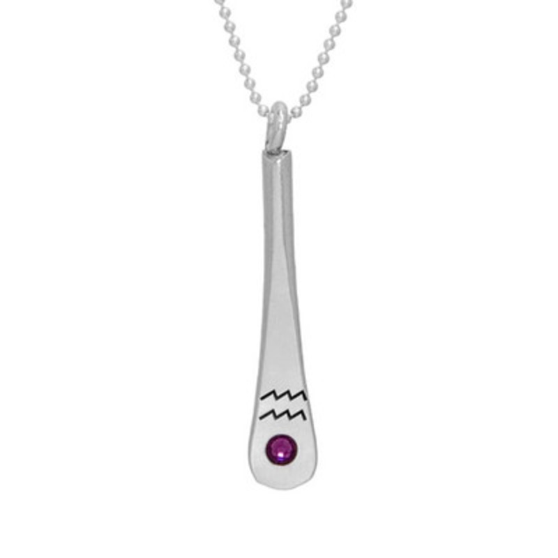 Zodiac Pendant with Birthstone Necklace