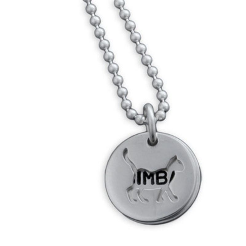 Cat Lover with Name Charm Necklace