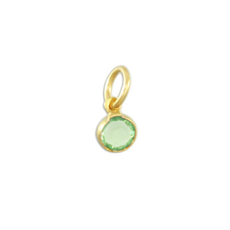 Classic Swarovski Birthstone in Gold- August