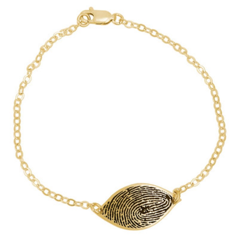 Sweet Petal Fingerprint Bracelet Gold