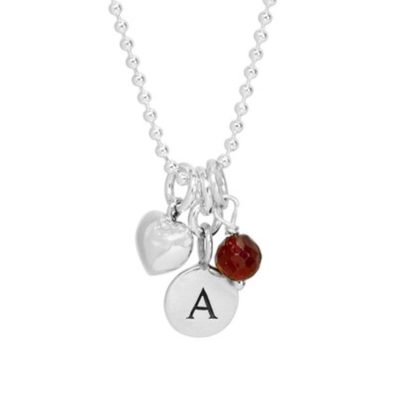 Tiny Round Initial Charms