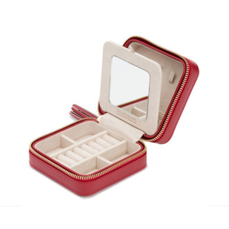 Caroline Red Zip Travel Case   [8LJCH0113]