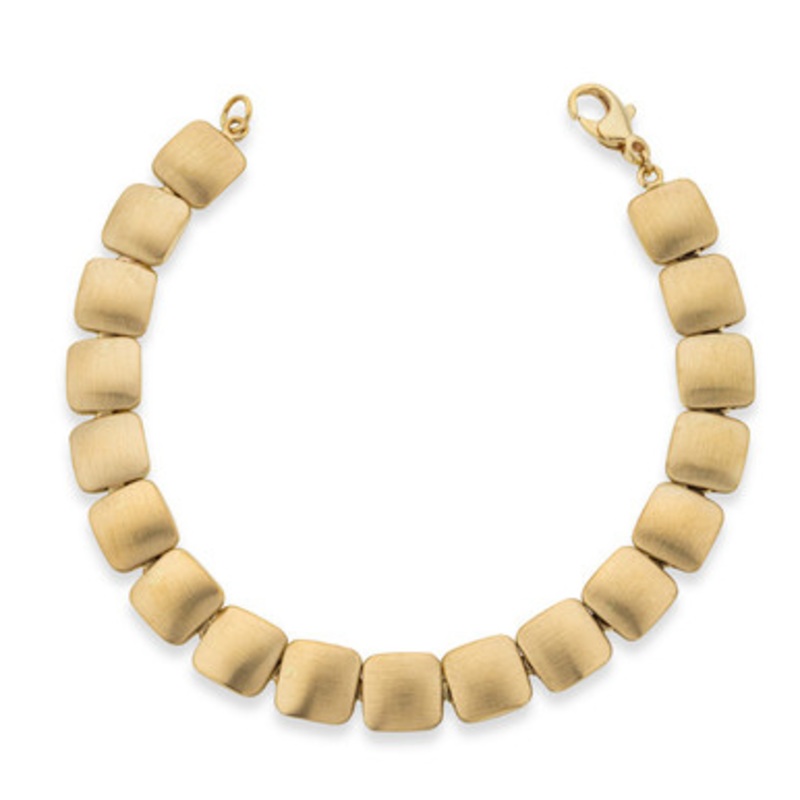 Gold Cushion Link Bracelet [2BAGX3020]