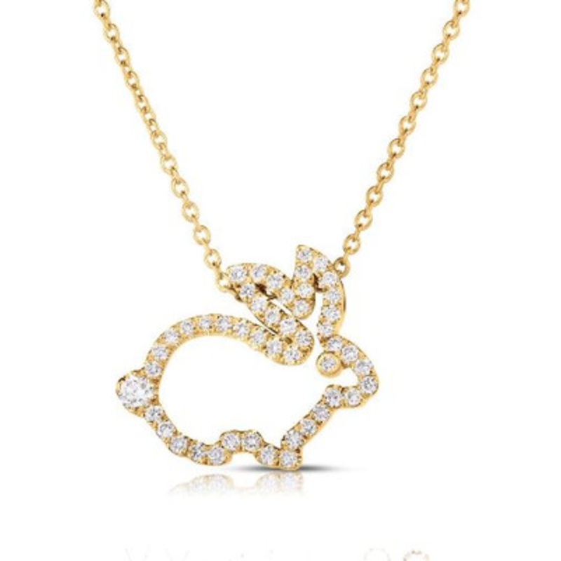 Tiny Treasures Diamond Rabbit Pendant [JNPEN0334]