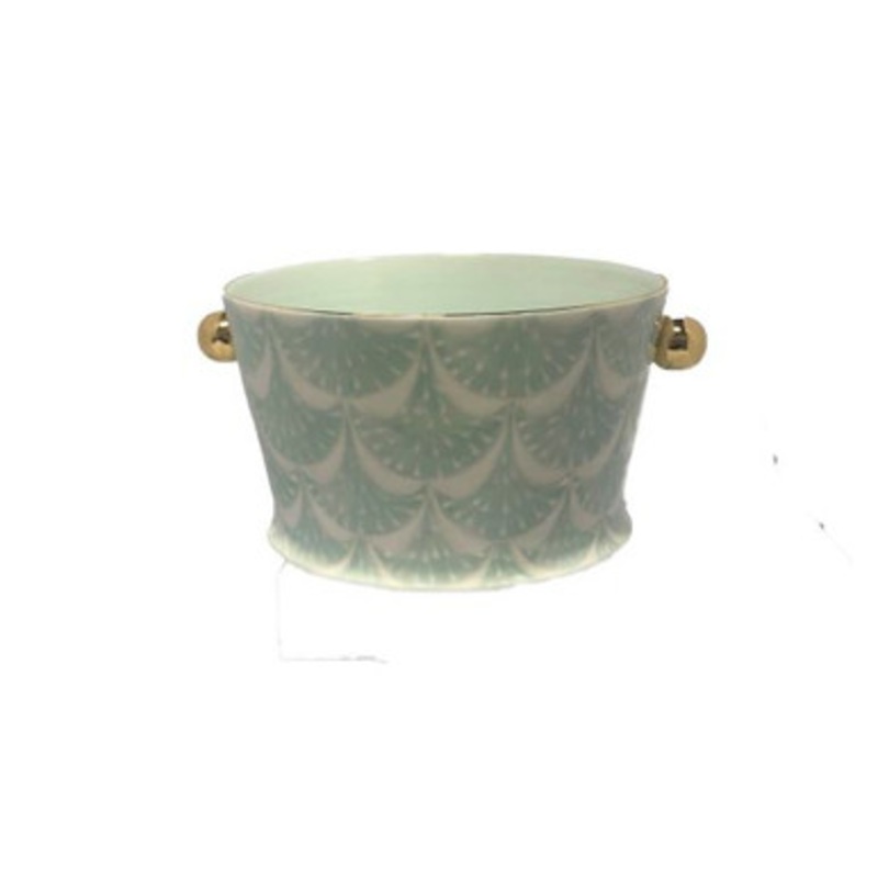Cache Pot in Pattern Fans [6GIFT4612]