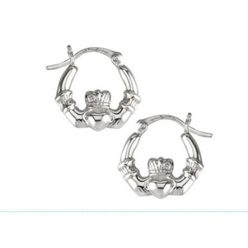 Claddagh Hoop Earrings [2YSHP0256]