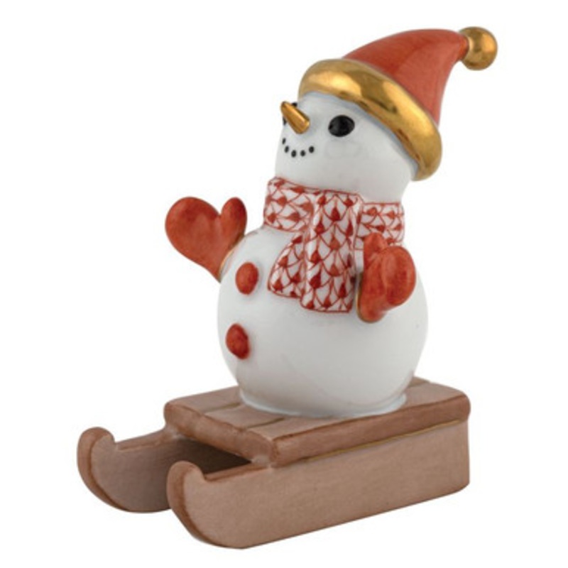 Rust Sledding Snowman [GGFIG0175]