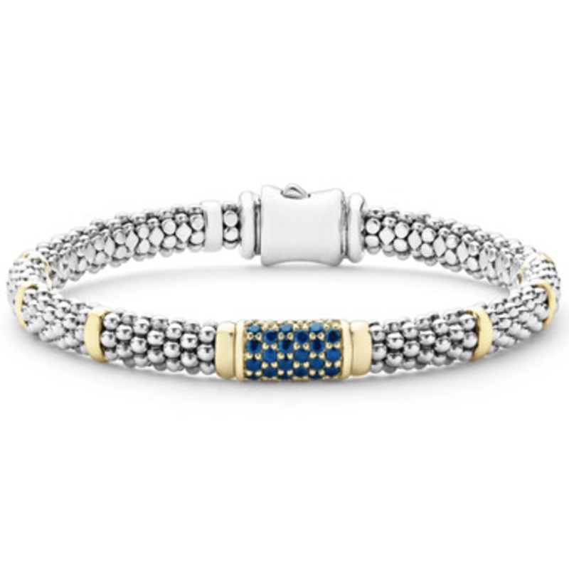 Signature Caviar Blue Sapphire Bracelet [JBOTH0320]