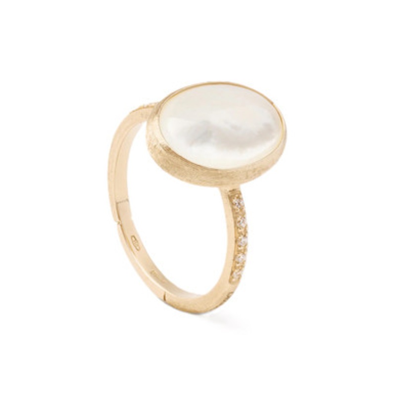 Siviglia Mother of Pearl Ring with Diamond Accents  [JROTH0835]