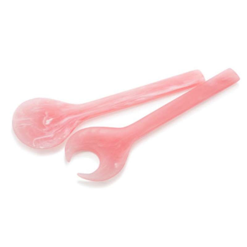 Classical Salad Servers Pink Swirl [GGSRV0090]