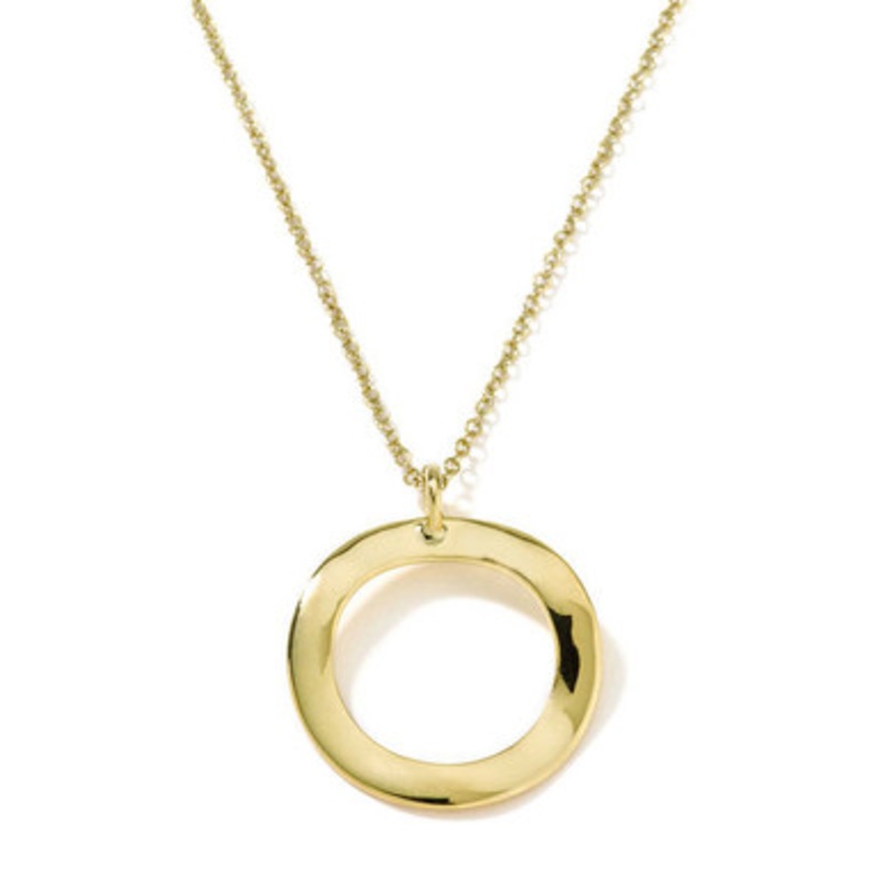 Classico Mini Wavy Circle Necklace [2DAGX0667]