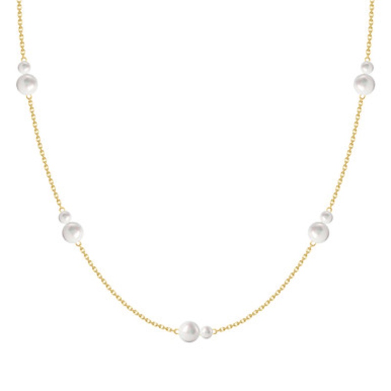 Pearl Station Necklace [JNOTH0851]