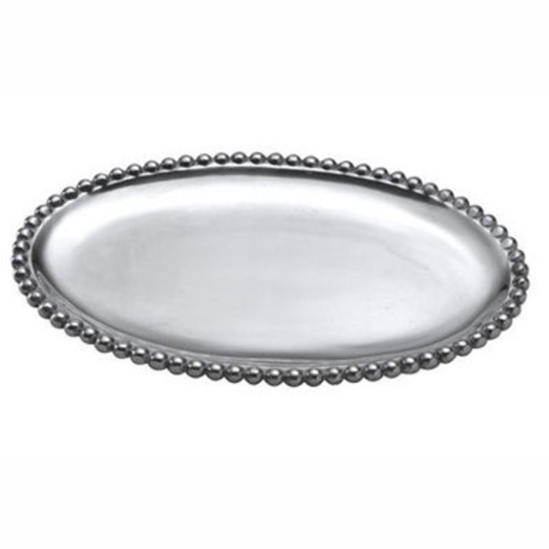 Pearled Small Oval Platter [5MISC0734]
